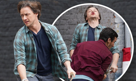 James Mcavoy Films Fast Paced Scene For Horror Sequel It Chapter Two Mail