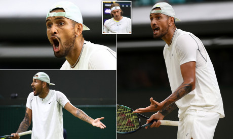 Wimbledon Fans Brand Nick Kyrgios And Stefanos Tsitsipas S Bad Tempered Court 1 Clash Embarrassing Mail