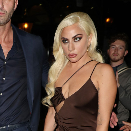 Lady Gaga Puts On Busty Display In Plunging Peek A Boo Dress At Movie Daily