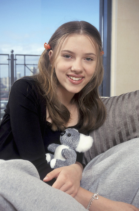 Just A Young Scarlett Johansson With A Little Koala